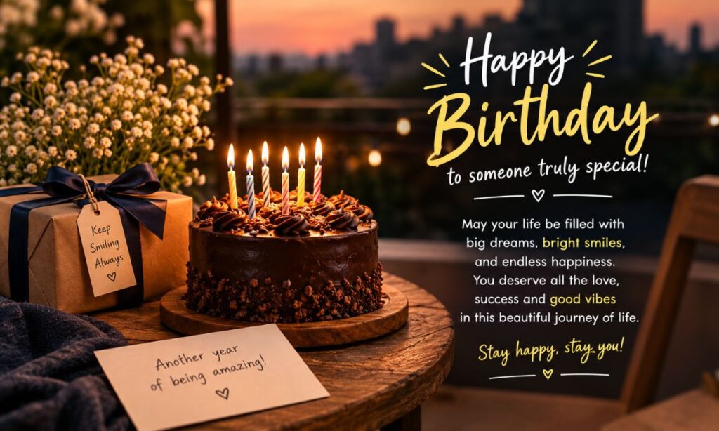 Unique happy birthday shayari in English for Instagram