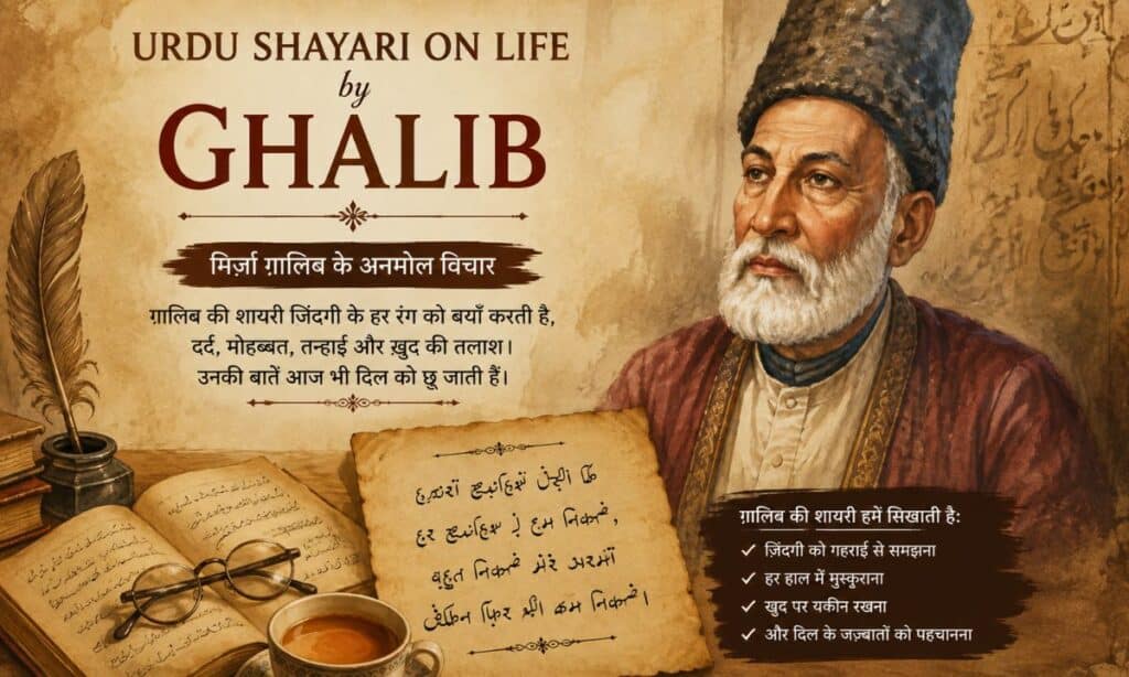 Urdu Shayari on life by Ghalib
