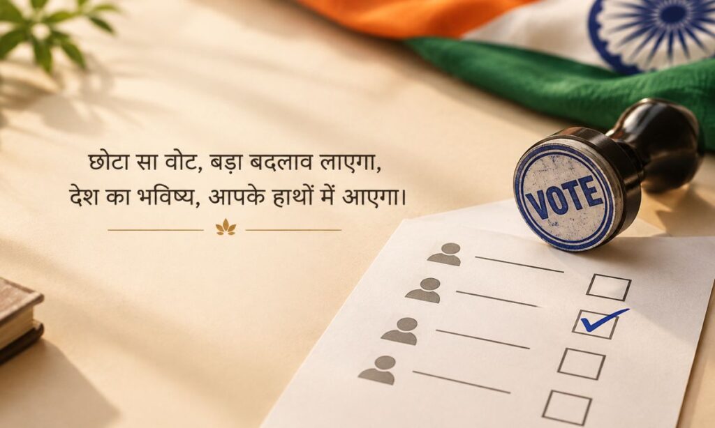 Vote Shayari in Hindi 2 line