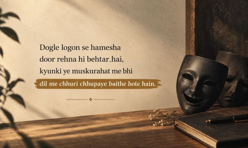 दोगले लोग शायरी 2 line in english