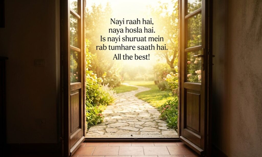 All the Best Shayari for New Beginning