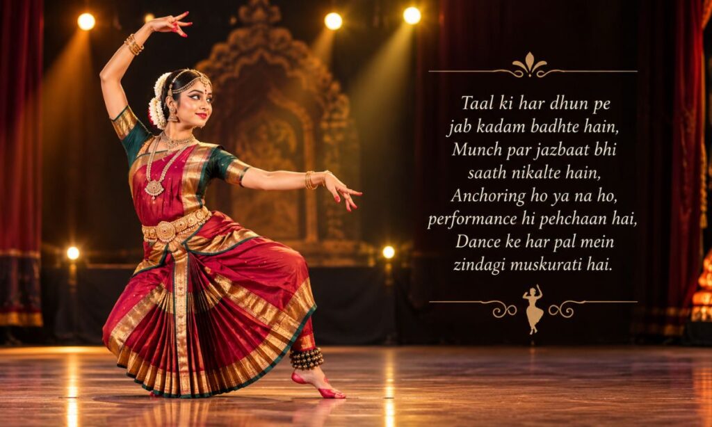 Anchoring Shayari for dance performance