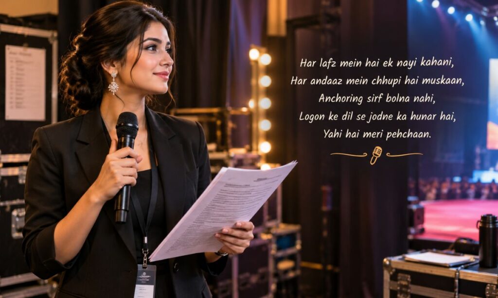Anchoring Shayari in Hindi pdf