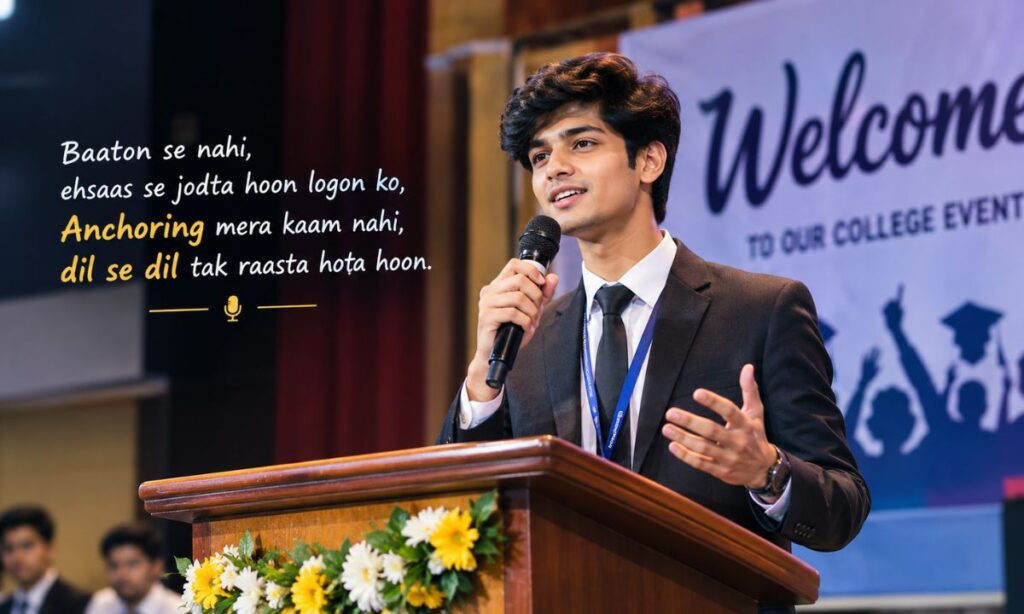 Anchoring shayari english