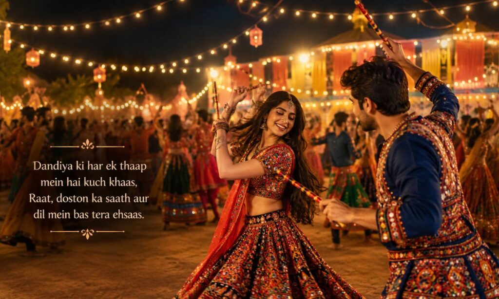 Dandiya night shayari english