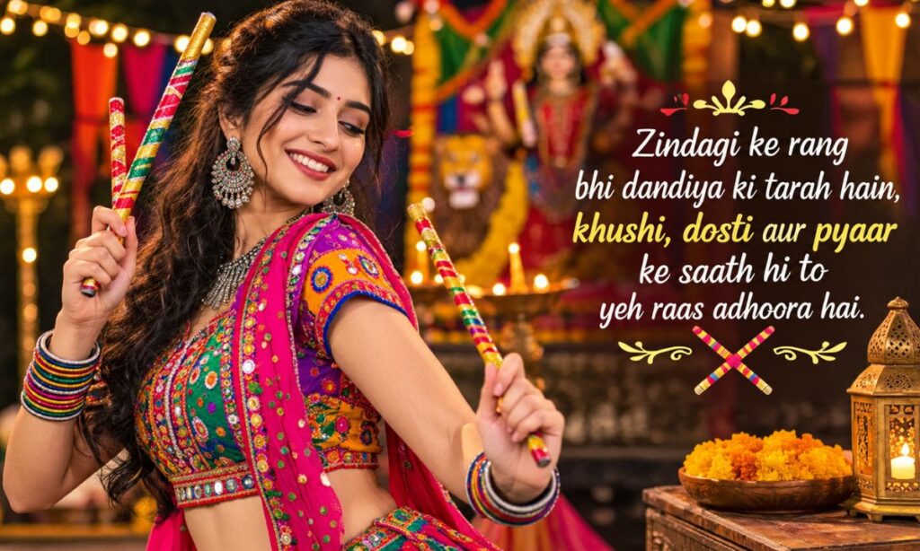 Dandiya shayari for instagram