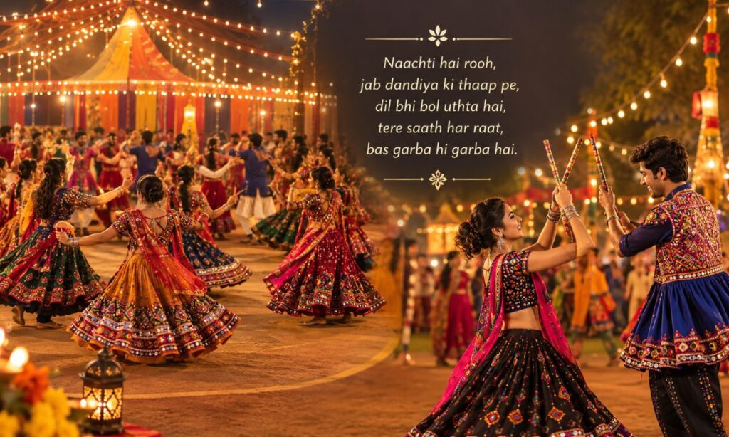 Garba dandiya shyari 