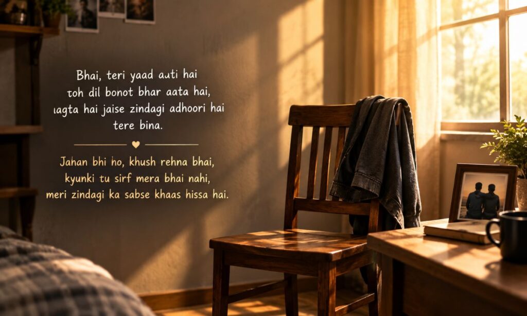 Heart Touching Miss You Bhai Shayari in English