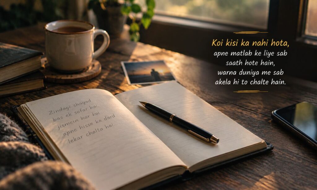Koi kisi ka nahi hota quotes in english