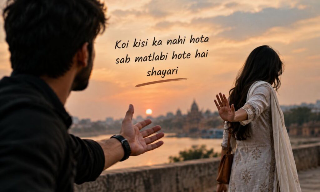 Koi kisi ka nahi hota sab matlabi hote hai shayari