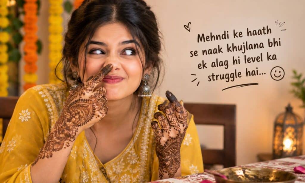 Mehndi shayari funny