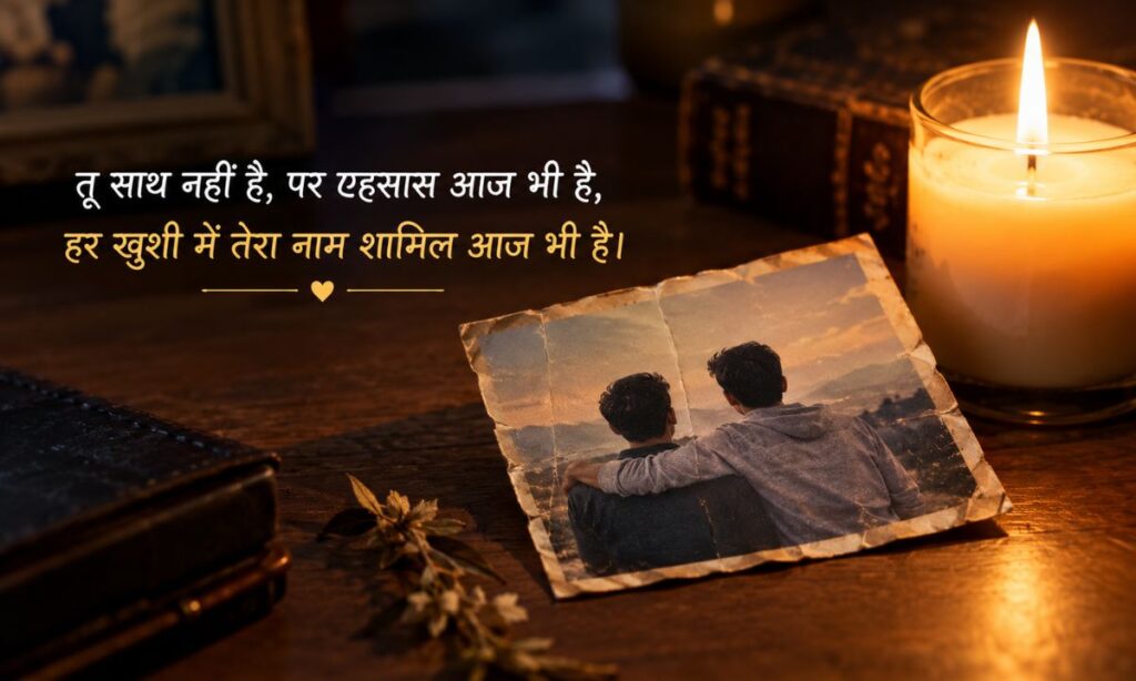 Miss You Bhai Shayari 2 Line in Hindi