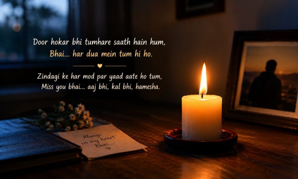 Miss You Bhai Shayari After Loss
