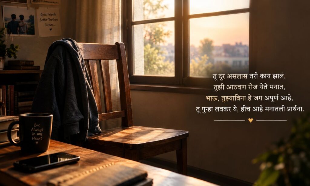 Miss You Bhai Shayari Marathi Text 