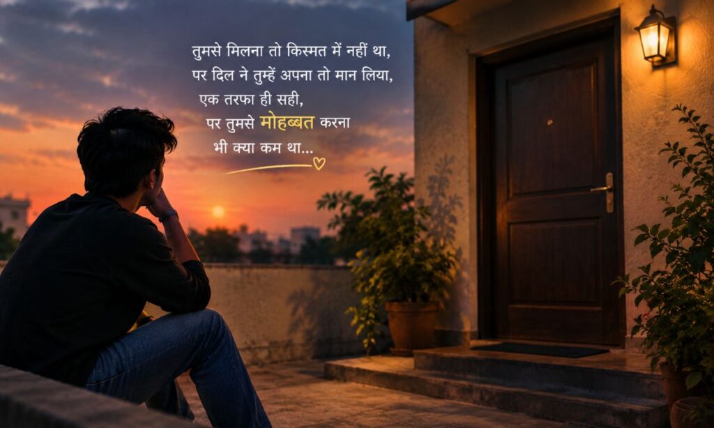 One Sided Crush Shayari in Hindi