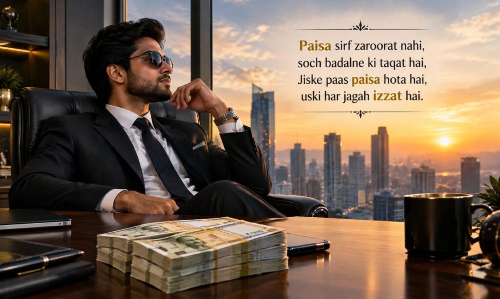 Power Of Money Attitude Shayari