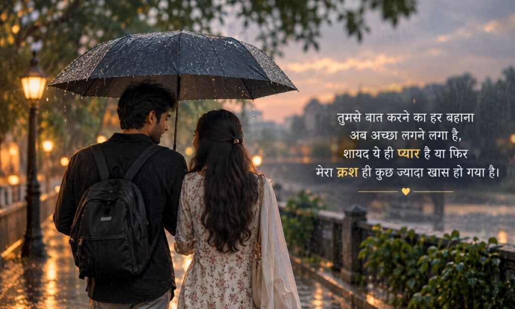 Romantic crush shayari in hindi
