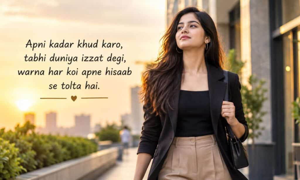 Self respect shayari 2 line for girl