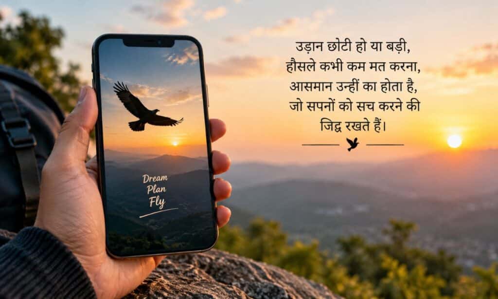Udaan shayari in hindi text